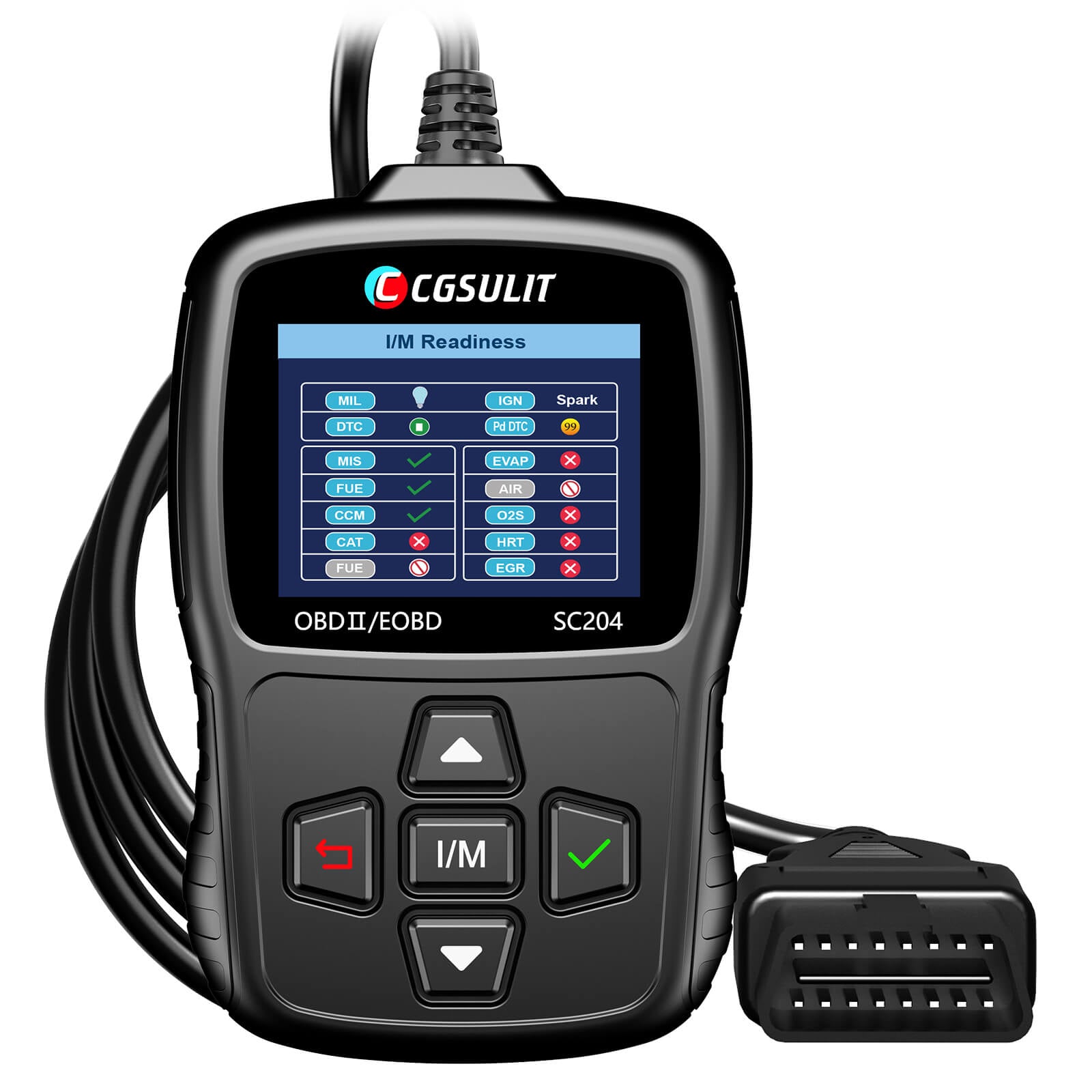 CGSULIT SC204 Car OBD2 Code Reader Scan Tool To Turn Off