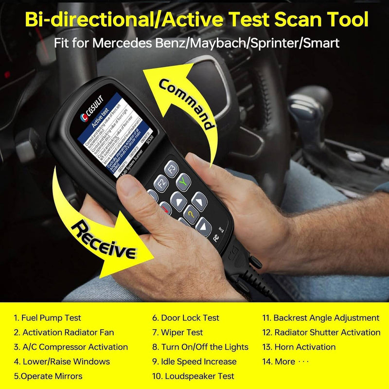 cgsulit sc530 mercedes benz obd2 bidirectional scan tool