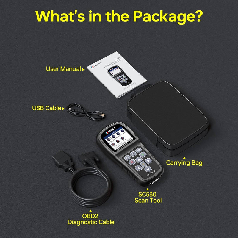 cgsulit sc530 mercedes obd2 scanner package list