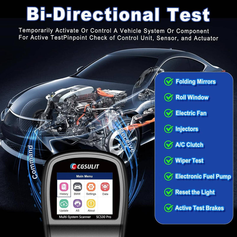 cgsulit sc530 pro bmw bi directional scan tool