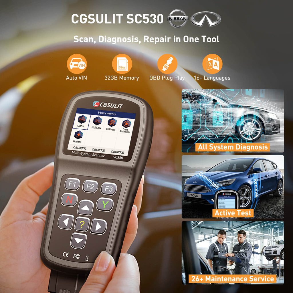 CGSULIT SC530 Chrysler/ Jeep/ Dodge OBD2 Diagnostics Scanner OE-Level