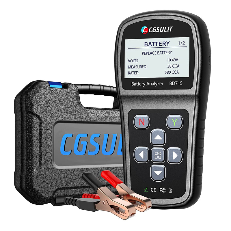 CGSULIT BD715 Car Battery Tester 12V 24V 100-2000 CCA Battery Analyzer