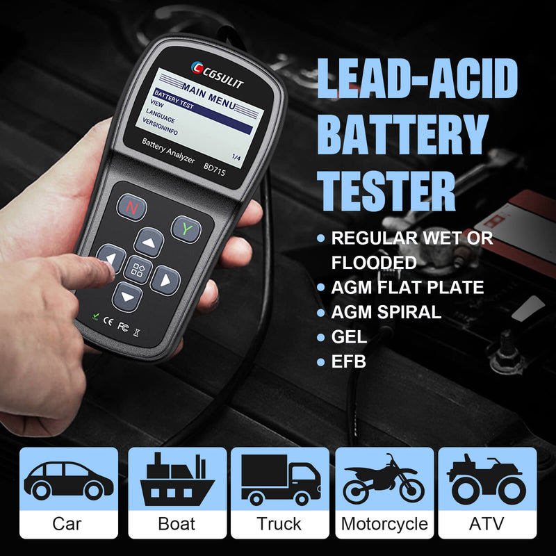 CGSULIT BD715 battery test for car, suv, light trucks.